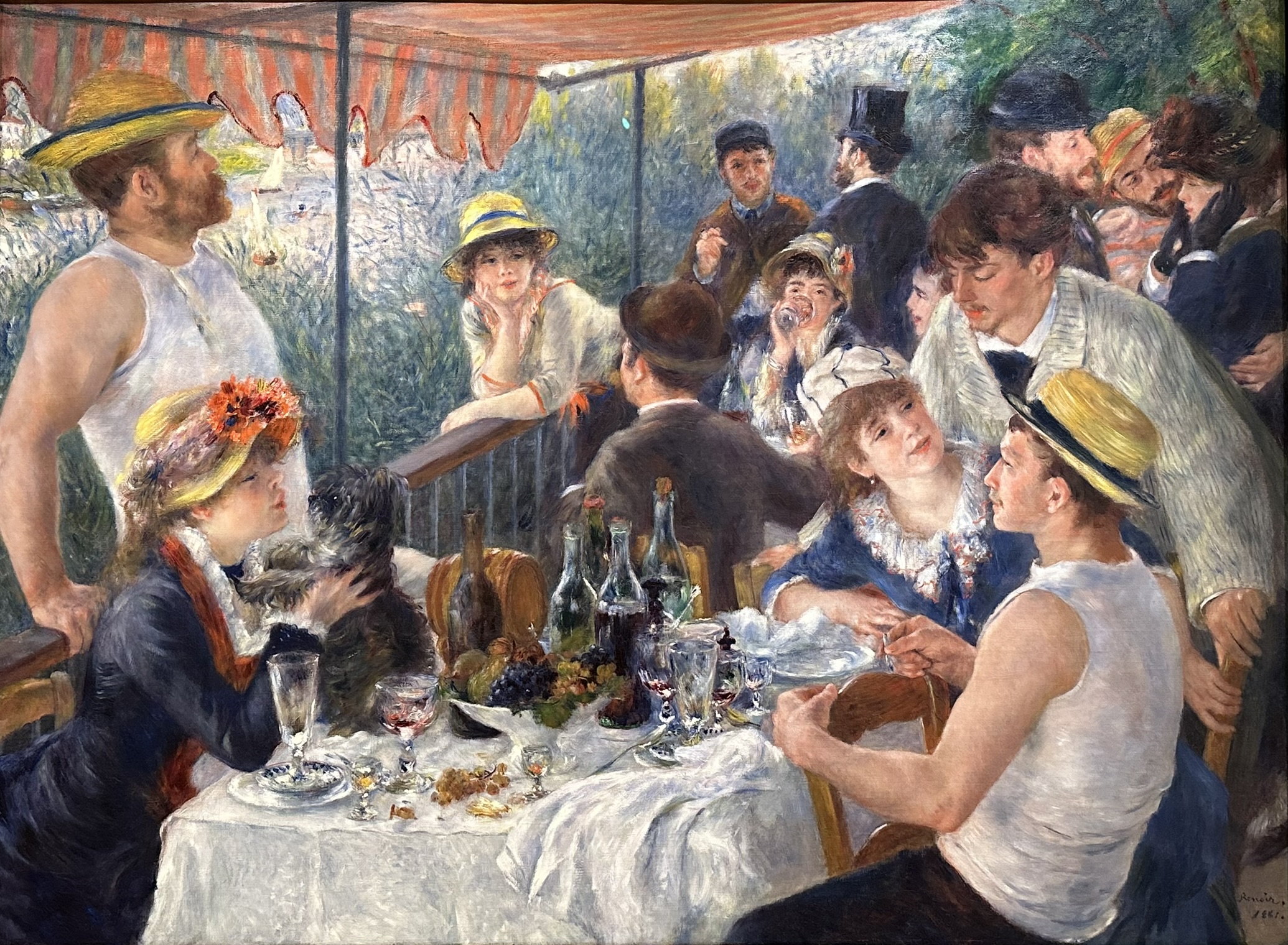 『舟遊びをする人々の昼食』　ピエール＝オーギュスト・ルノワール　1880–1881年　油彩・キャンバス　130.2×175.6cm　フィリップス・コレクション所蔵