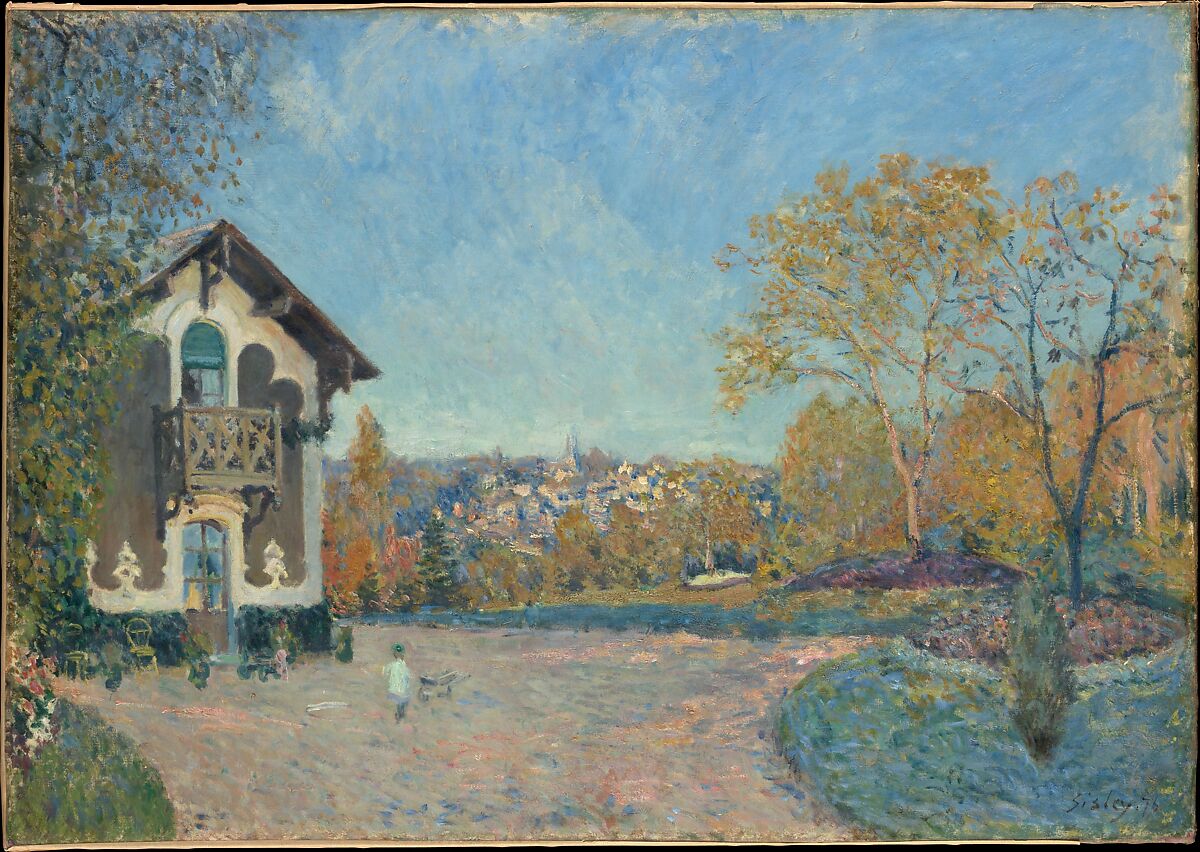 アルフレッド・シスレー《クール＝ヴォランから見たマルリー＝ル＝ロワ》1876年、油彩・カンヴァス、65.4×92.4cm、メトロポリタン美術館蔵