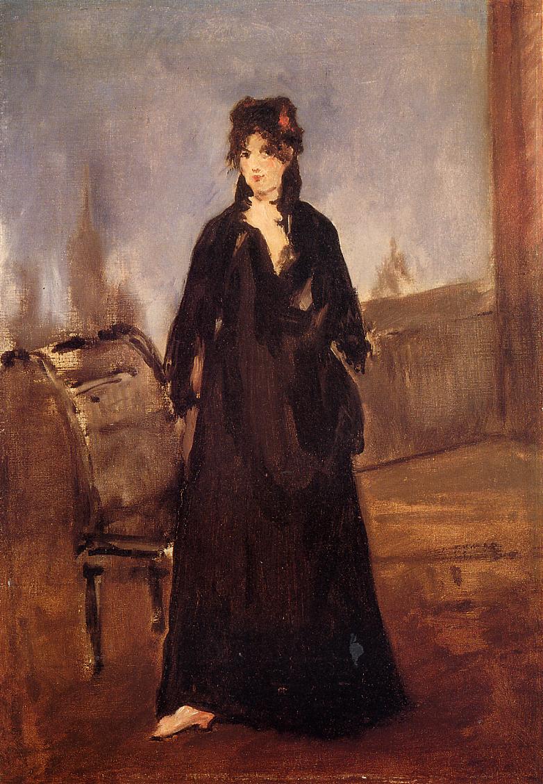 《バラ色のくつ（ベルト・モリゾ）》／エドゥアール・マネ／1872年／油彩・カンヴァス／46.4×32.5cm／ひろしま美術館所蔵