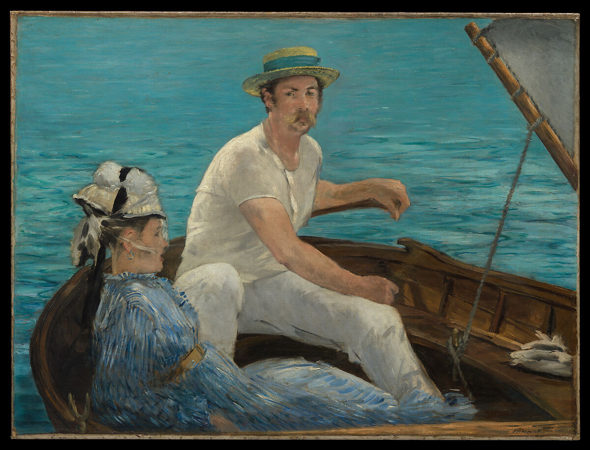 エドゥアール・マネ『舟遊び』1874年、メトロポリタン美術館