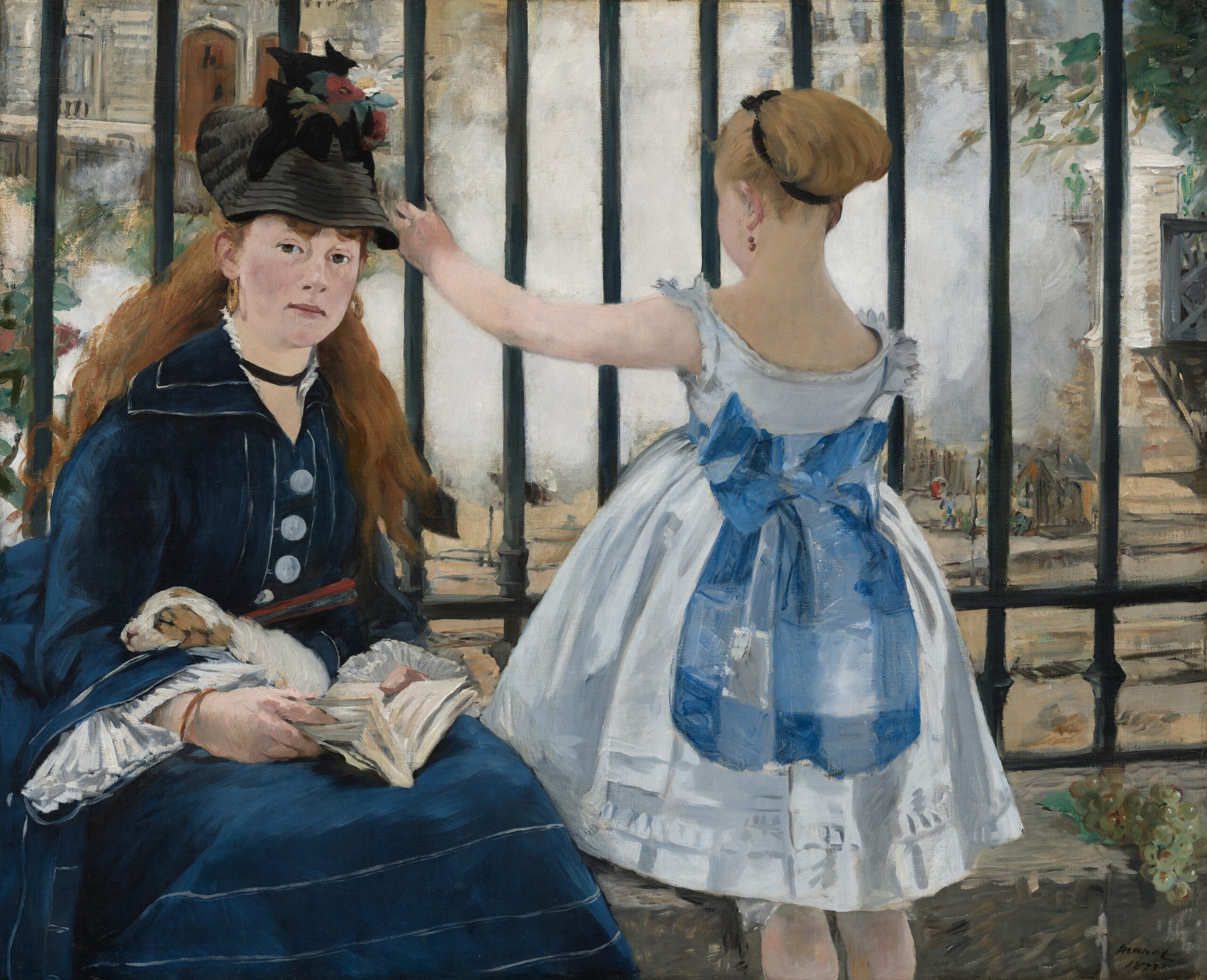 エドゥアール・マネ『鉄道』1873年、ナショナル・ギャラリー・オブ・アート