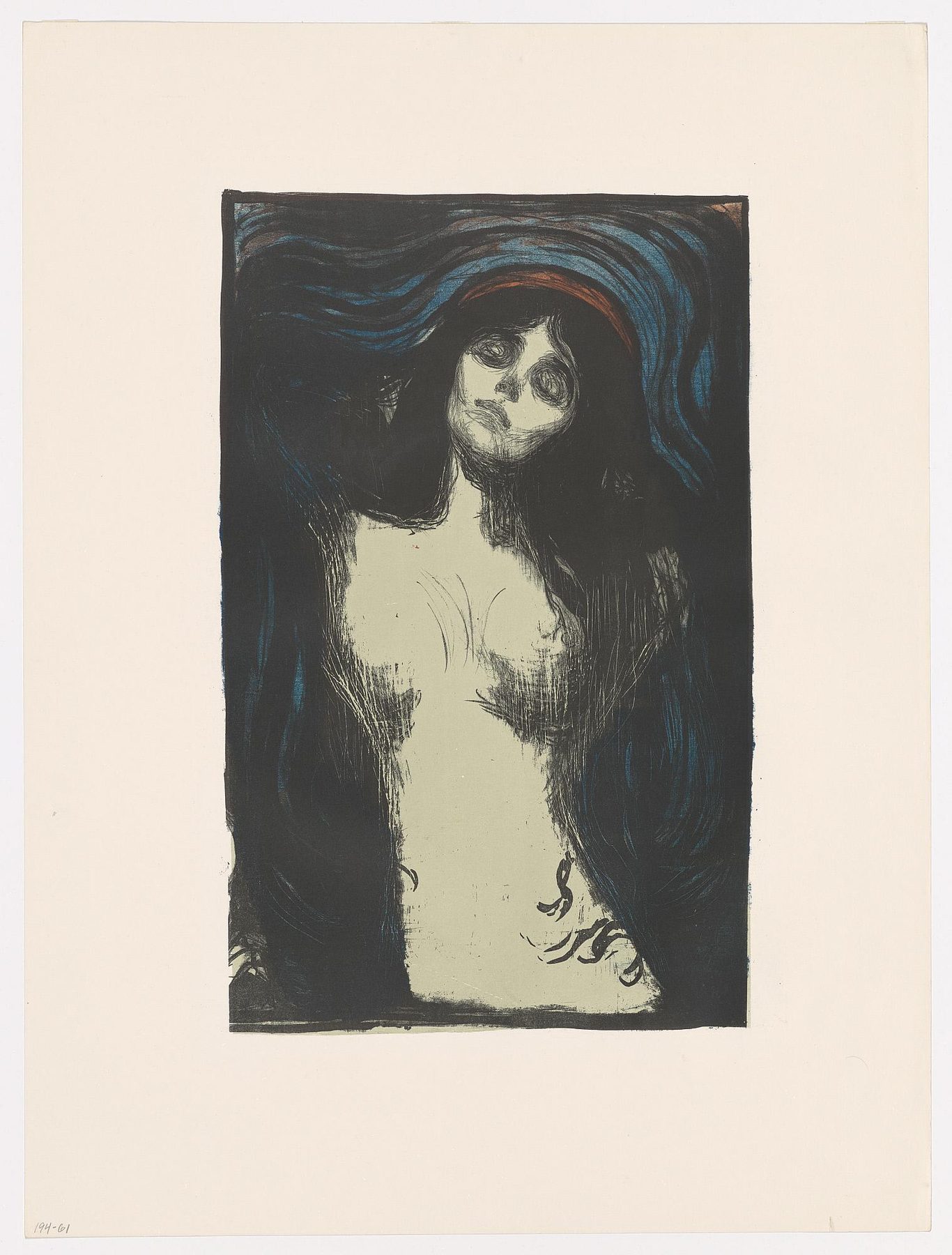 エドヴァルド・ムンク『マドンナ』1895/1902年、リトグラフ、ムンク美術館（MUNCH）所蔵
