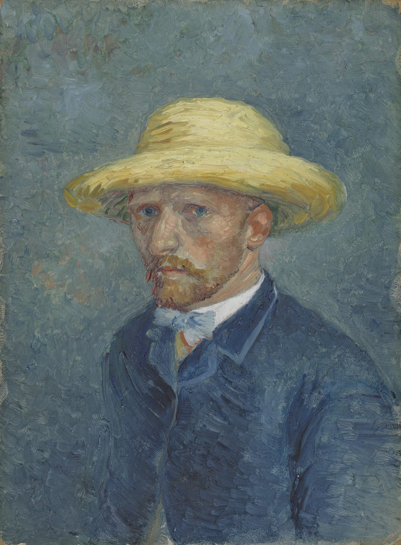 フィンセント・ファン・ゴッホ《テオ・ファン・ゴッホの肖像》1887年。ファン・ゴッホ美術館所蔵-兄・ゴッホとよく似ている。