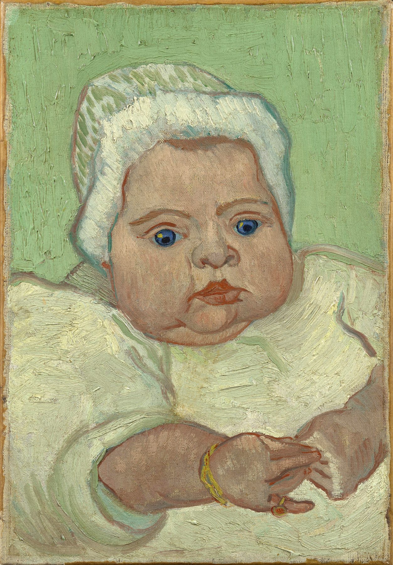 フィンセント・ファン・ゴッホ《マルセル・ルーランの肖像》1888年、油彩・カンヴァス、35.2×24.6cm、ファン・ゴッホ美術館蔵／Van-Gogh-Museum-Amsterdam（Vincent-van-Gogh-Foundation）