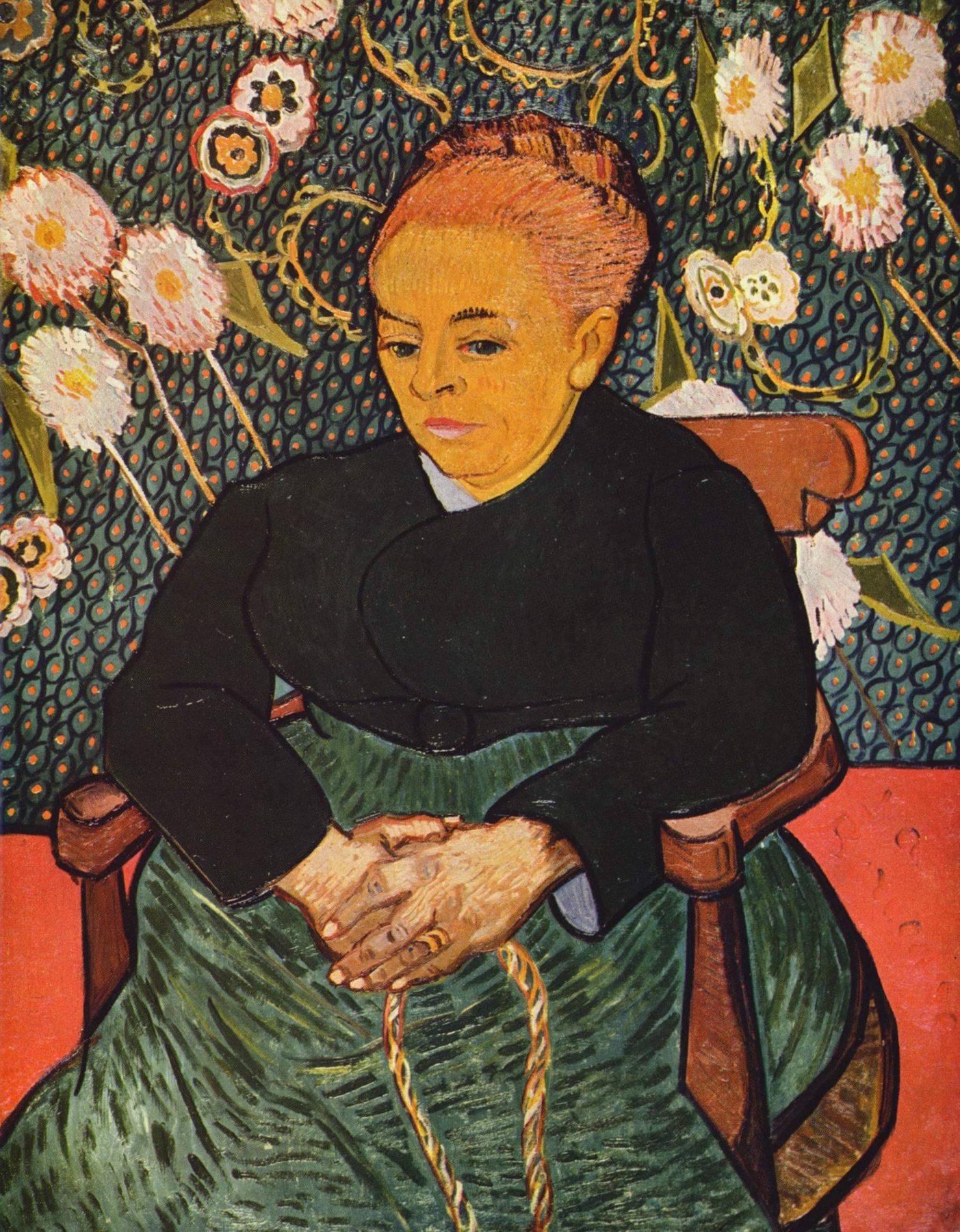 フィンセント・ファン・ゴッホ『ルーラン夫人（揺り籠を揺する女）』1889年、油彩・カンヴァス、92.7×72.7cm、ボストン美術館所蔵
