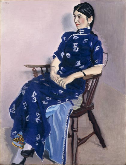 安井曽太郎《金蓉》1934年、油彩・キャンバス、96.5×74.5cm、東京国立近代美術館蔵