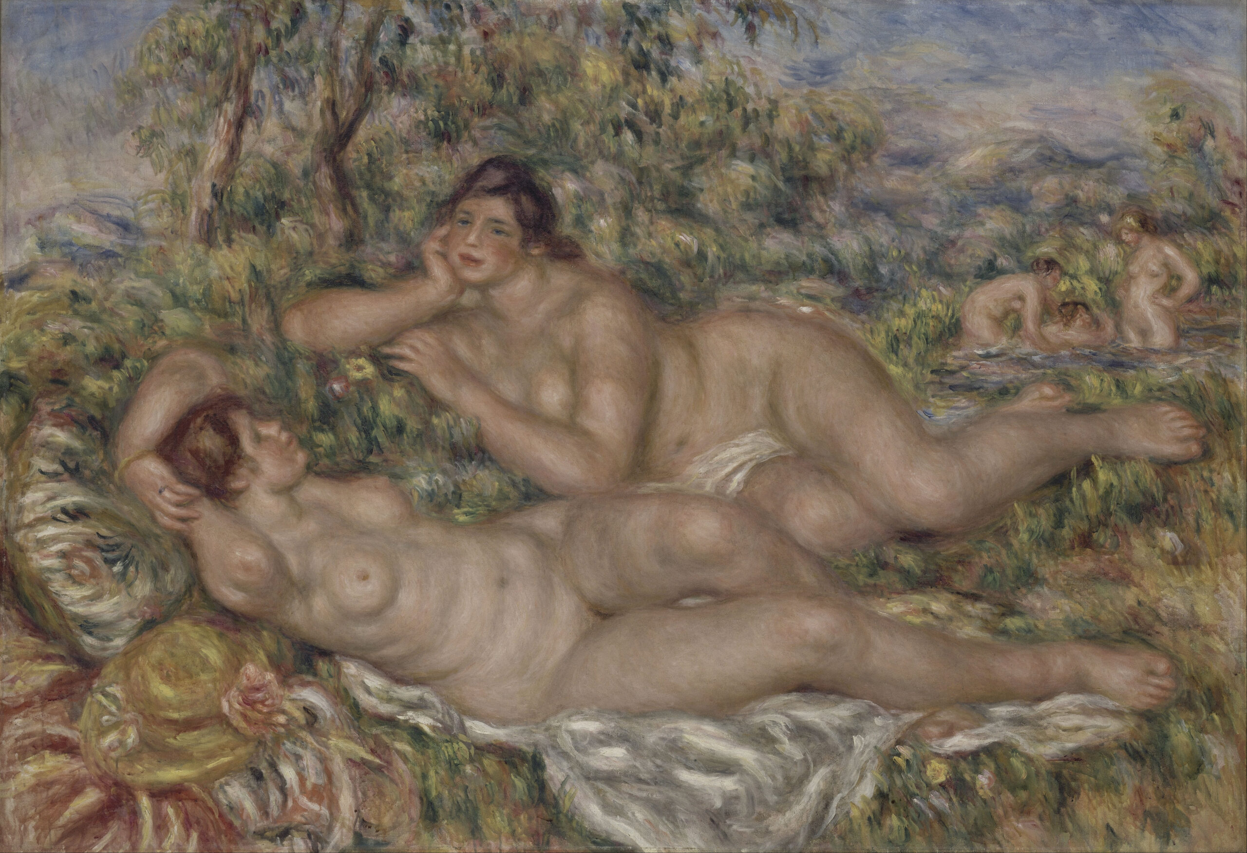 《浴女たち》ピエール＝オーギュスト・ルノワール　1918–1919年　油彩・キャンバス　オルセー美術館