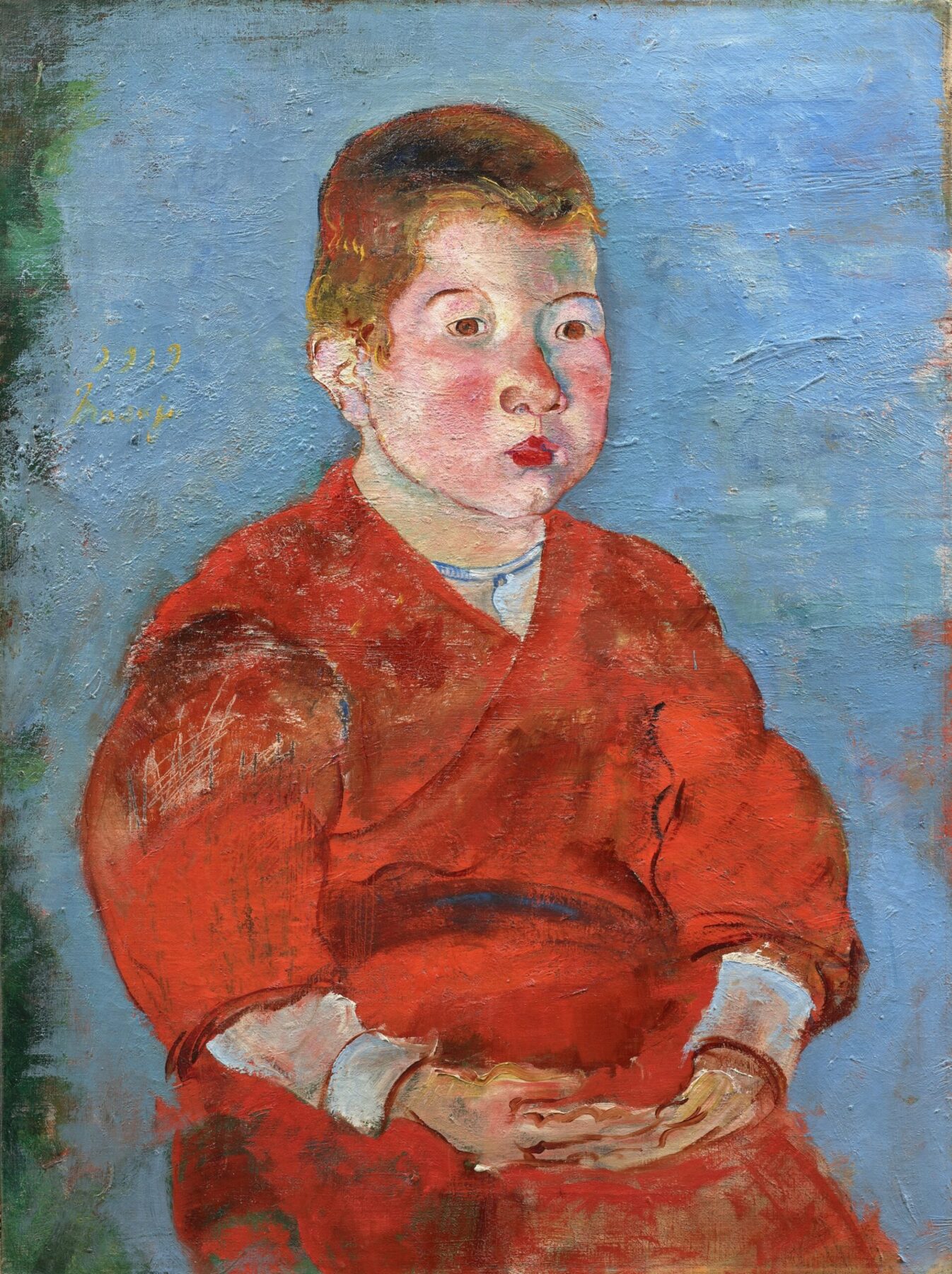 関根正二《子供》1919年　油彩・カンヴァス　